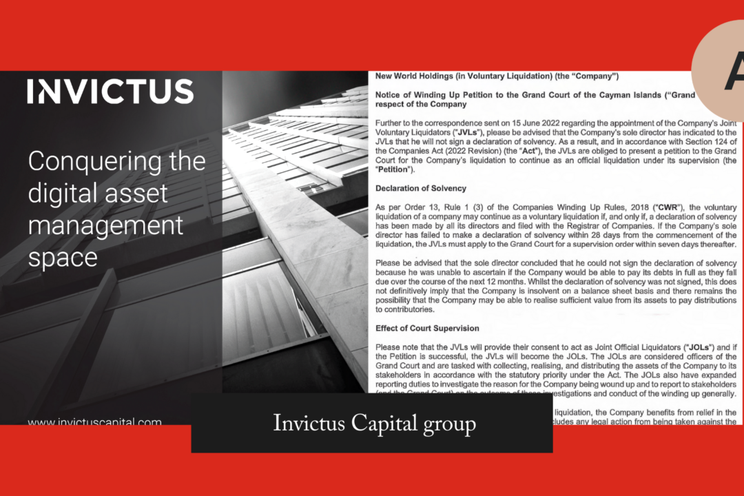 Invictus Capital group collapse